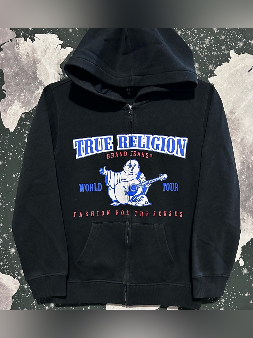 True Religion World Tour Youth Zip Up Hoodie